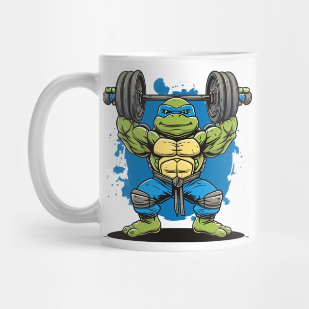 leonardo at gym by Ninja banana